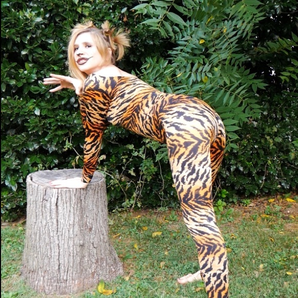 Tiger Print Catsuit - Picture 11 of 11